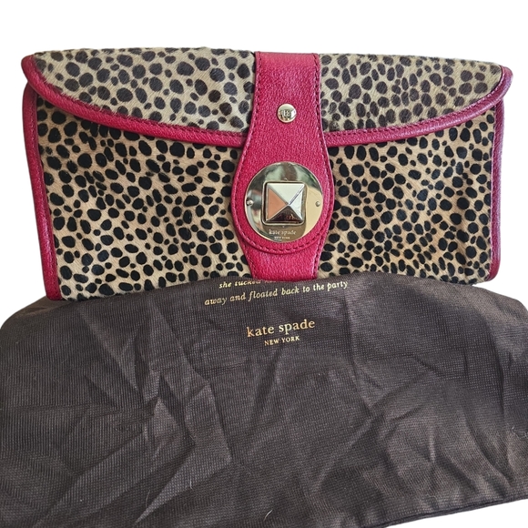 Kate Spade Leopard Print Clutch Bag - Picture 3 of 13
